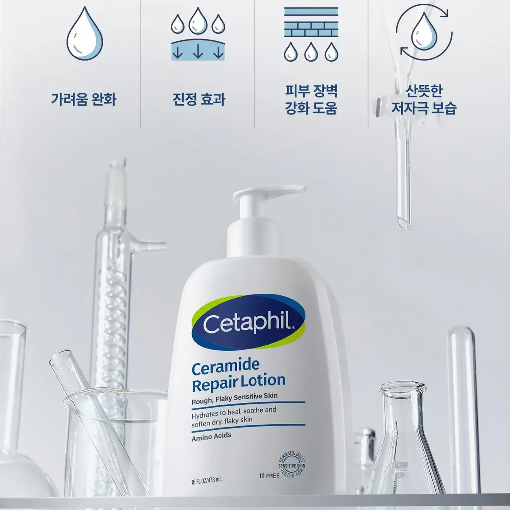 [크림50g증정/가려움완화] 세타필 세라마이드 리페어 로션 473ml 상세페이지 7